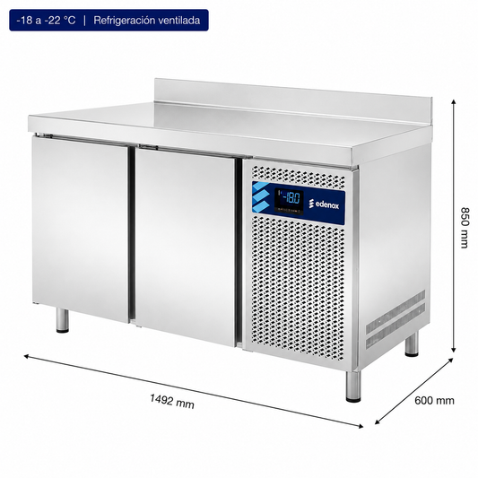 Mesa Refrigerada Mantenimiento Congelados Fondo 600 (MNS-150 HC)
