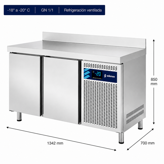 Mesa Refrigerada Mantenimiento Congelados Fondo 700 (MNG-135 HC)