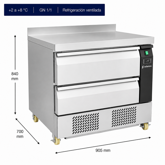 Mesa Refrigerada Flexdrawer Fondo 700 (MPG-090 H)