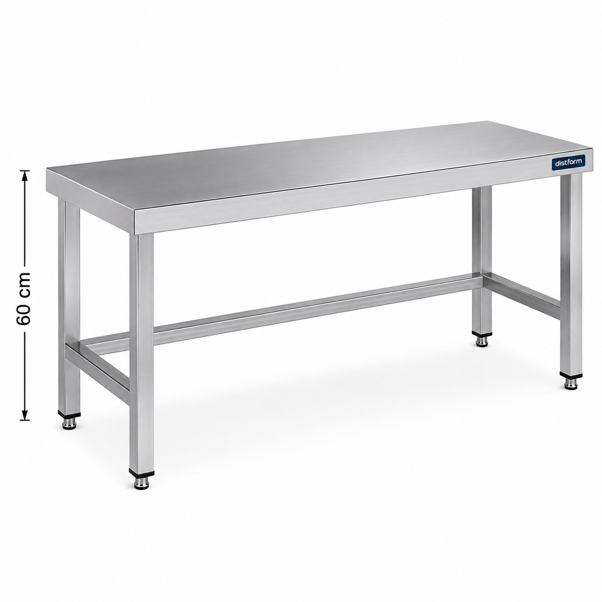 Mesa inox central Serie 600 Altura 60