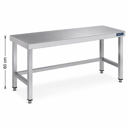 Mesa inox central Serie 600 Altura 60