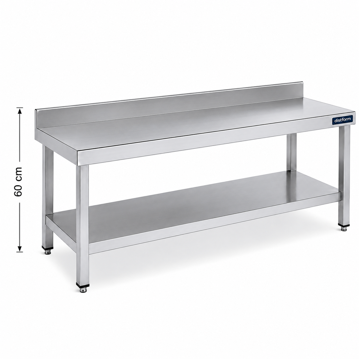 Mesa inox mural Serie 600 Altura 60