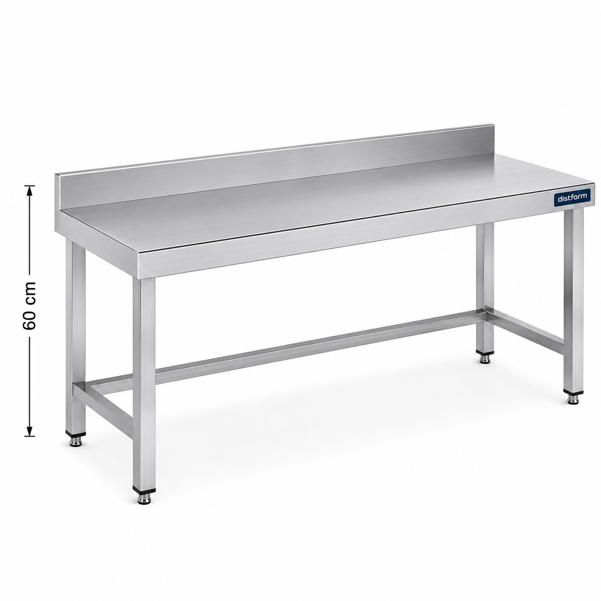 Mesa inox mural Serie 600 Altura 60