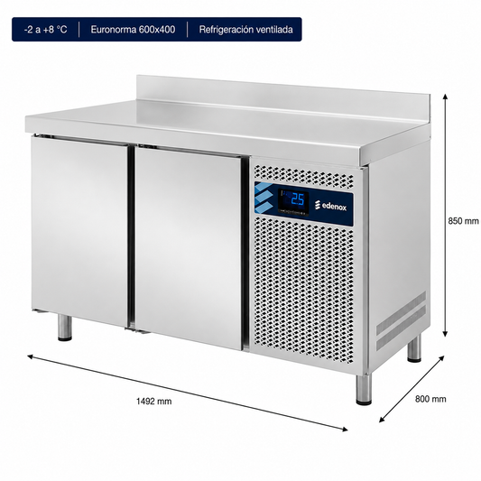 Mesa Refrigerada Euronorma 600x400 (MPP-150 HC)
