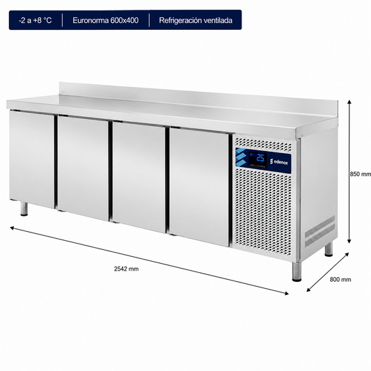 Mesa Refrigerada Euronorma 600x400 (MPP-250 HC)