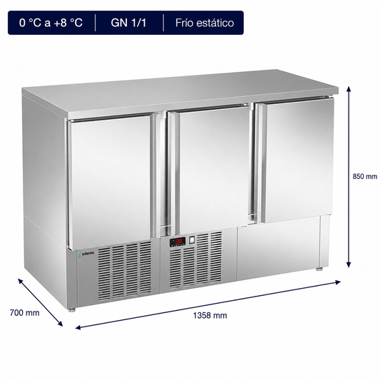 Mesa Refrigerada Compacta (MPG-140 NS)