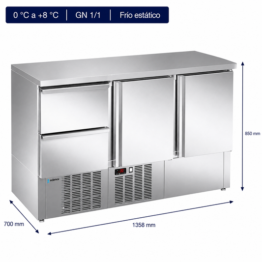 Mesa Refrigerada Compacta (MPG-140 NS HDD)