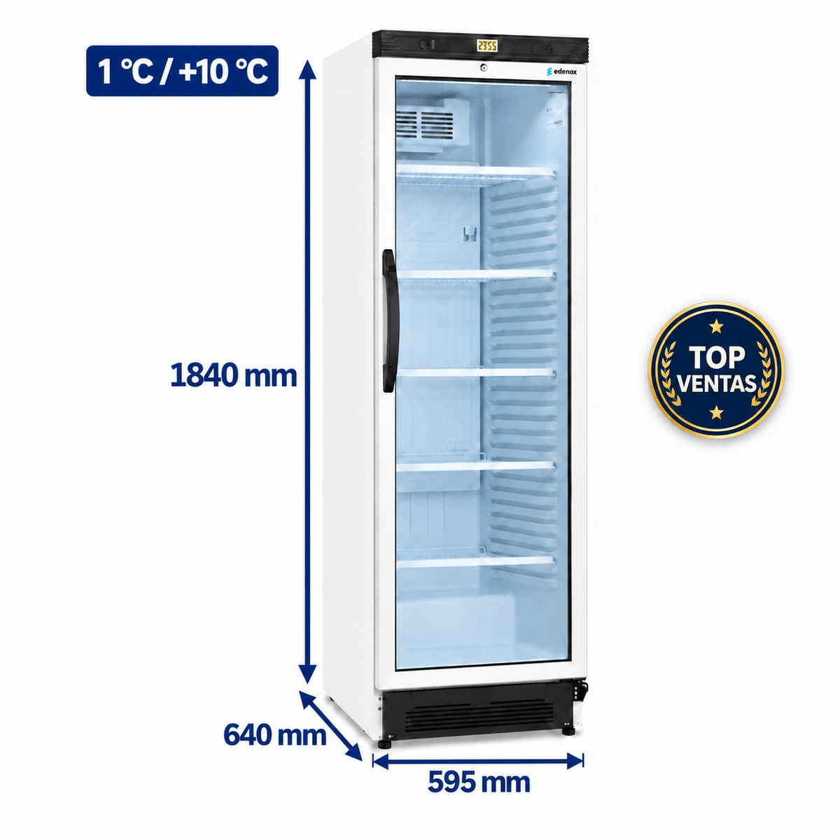 Armario Expositor Refrigerado de Cristal (APE-451-C S1)