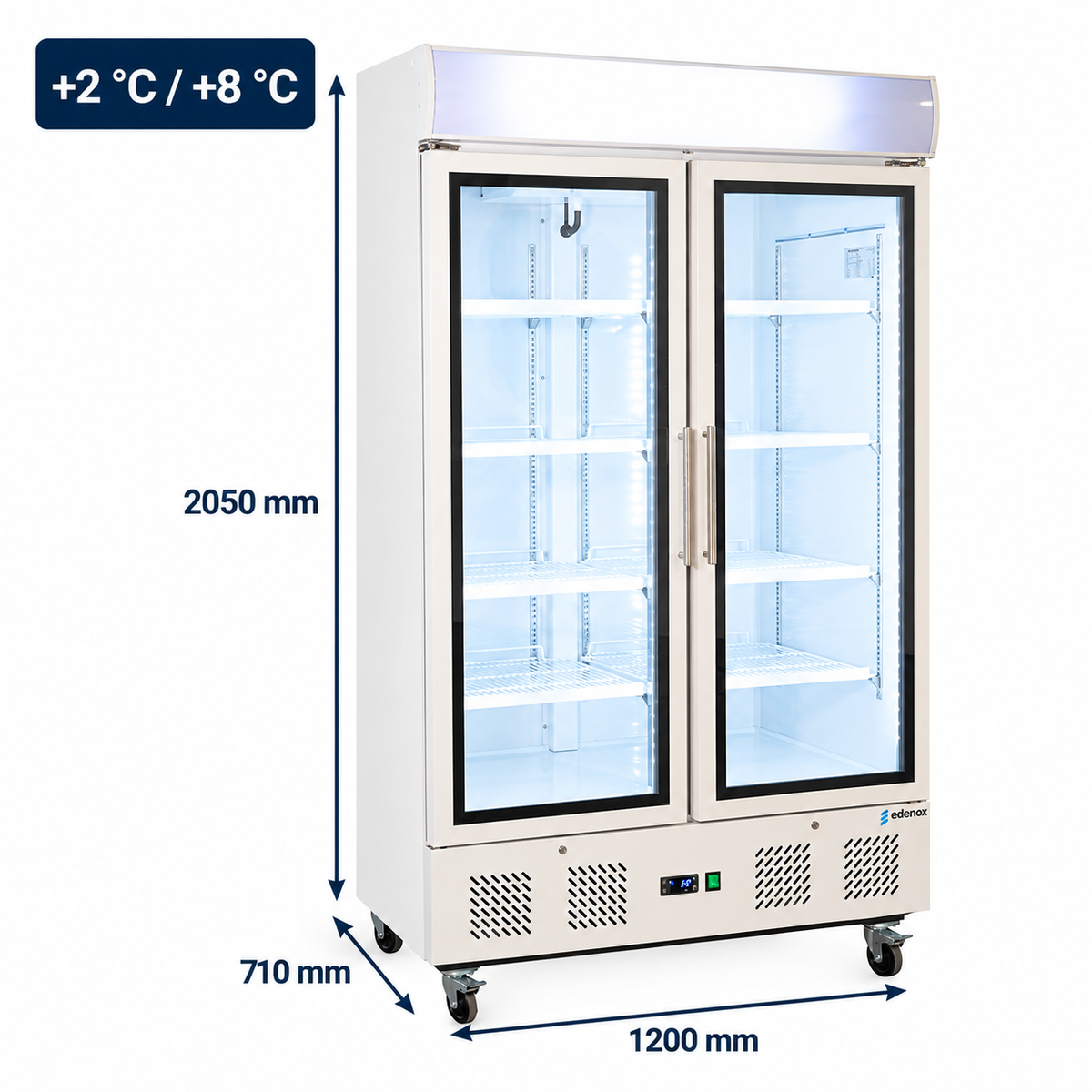 Armario Expositor Refrigerado de Cristal (APE-902-C HC)