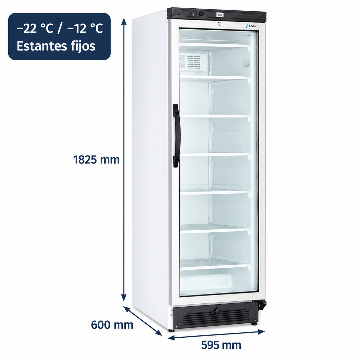 Armario Expositor Congelador de Cristal (ACE-451-C)