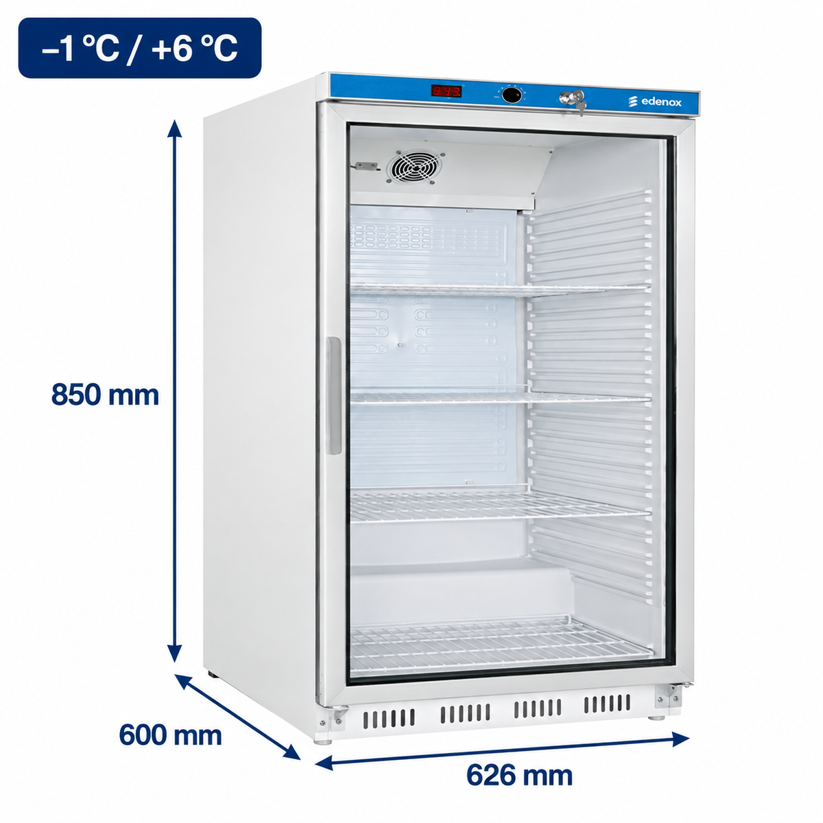 Armario Refrigerado Epoxi Puerta de Cristal (APS-251-C)