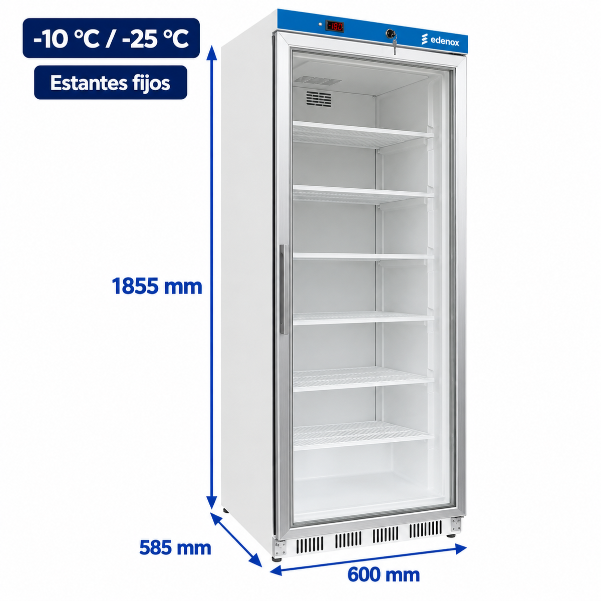 Armario Congelador Epoxi Puerta de Cristal (ANS-401-C HC)