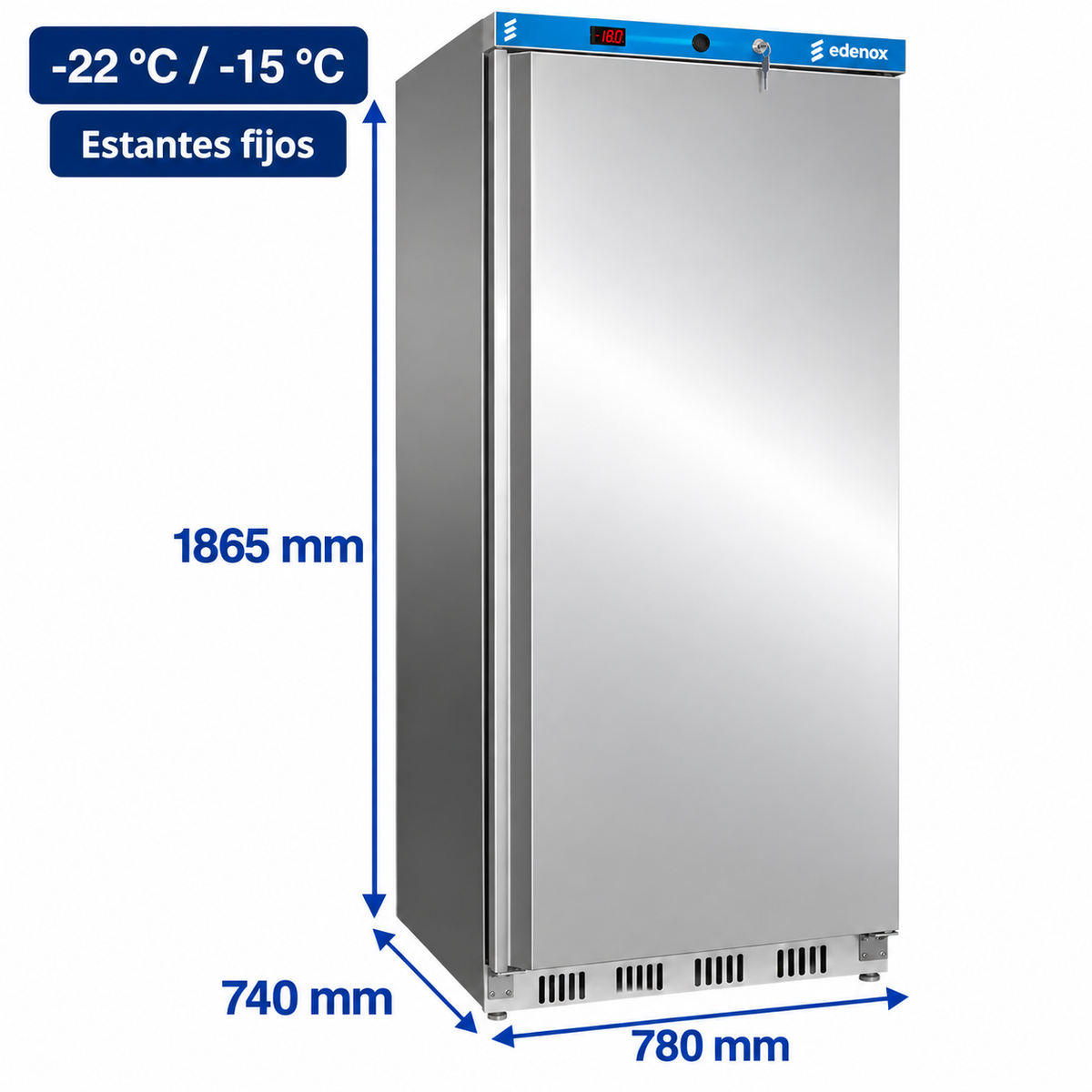 Armario Congelador Inox (ANS-651-I)