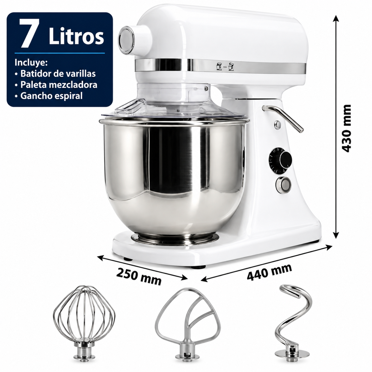 Batidora planetaria Romagsa B7 · 7 litros