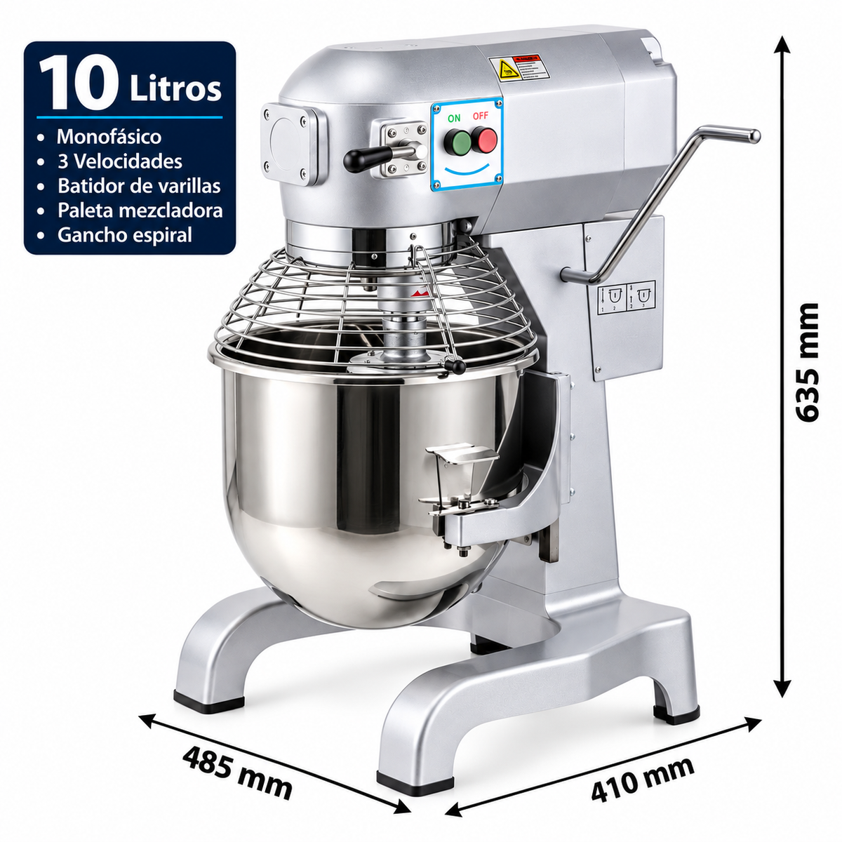 Batidora planetaria Romagsa B10CT · 10 litros