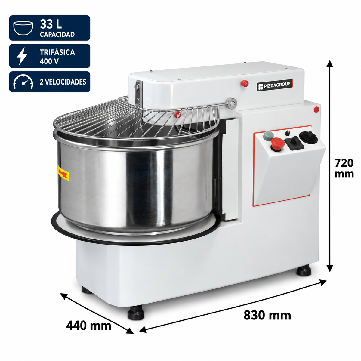 Amasadora Espiral Romagsa IF332V - 33 Litros