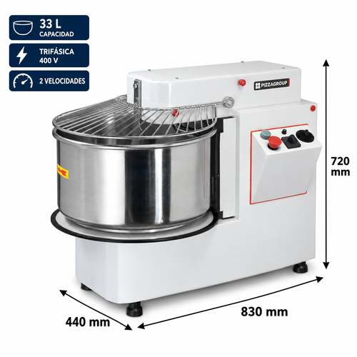 Amasadora Espiral Romagsa IF332V - 33 Litros