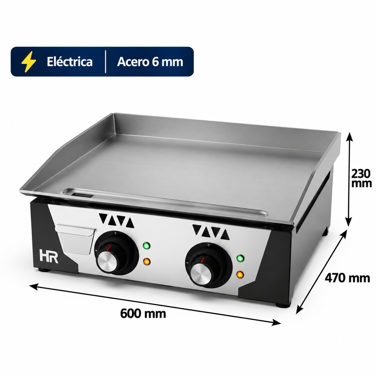 Plancha eléctrica HR Fainca PLCE6100 de acero laminado