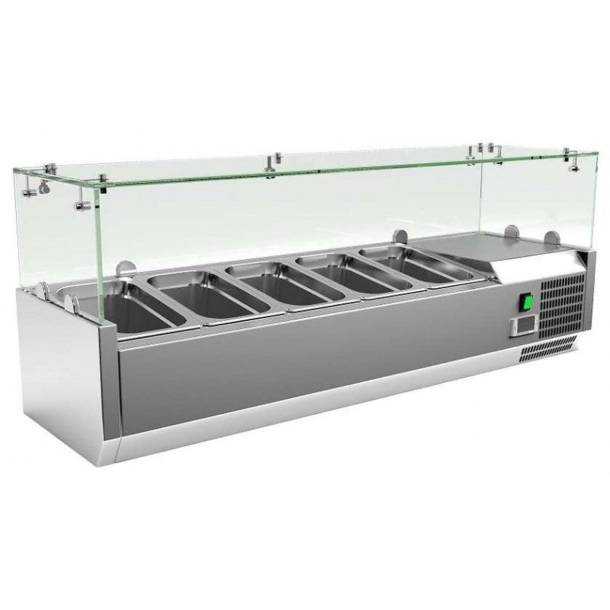 Vitrina de ingredientes Clima VRX1200330FG · 5 GN 1/4 · vidrio