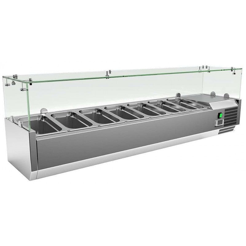 Vitrina de ingredientes Clima VRX1500330FG · 7 GN 1/4 · vidrio