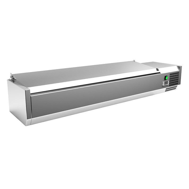 Vitrina de ingredientes Clima VRX1500330SL · 7 GN 1/4 · tapa inox