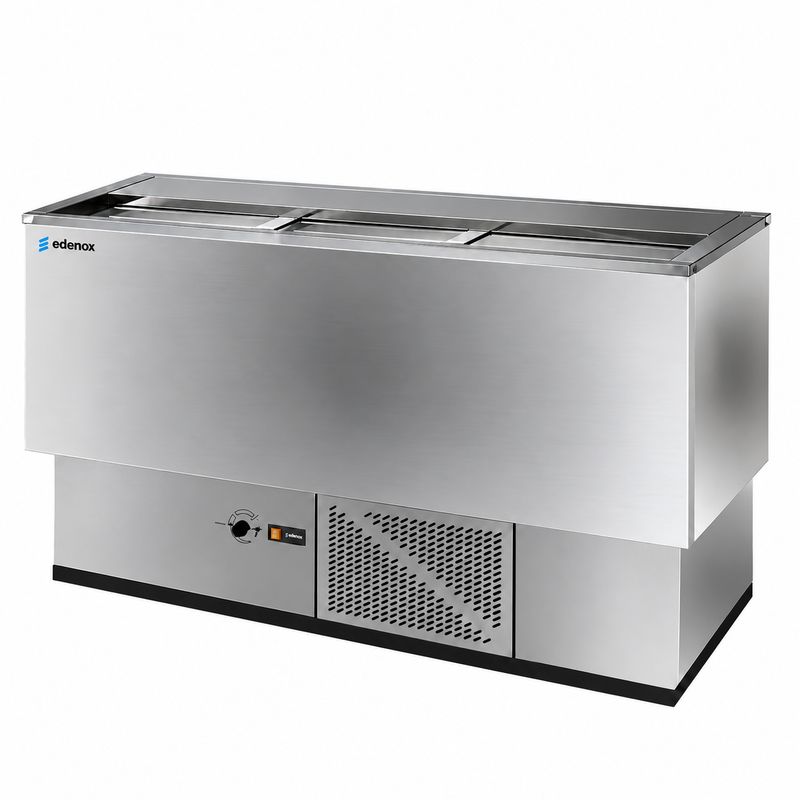 Botellero Inox (EBE-150-I) sobre fondo blanco