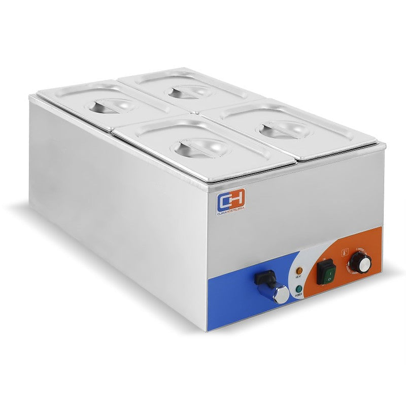 Baño María Clima BM-1/4 · 4 cubetas GN 1/4