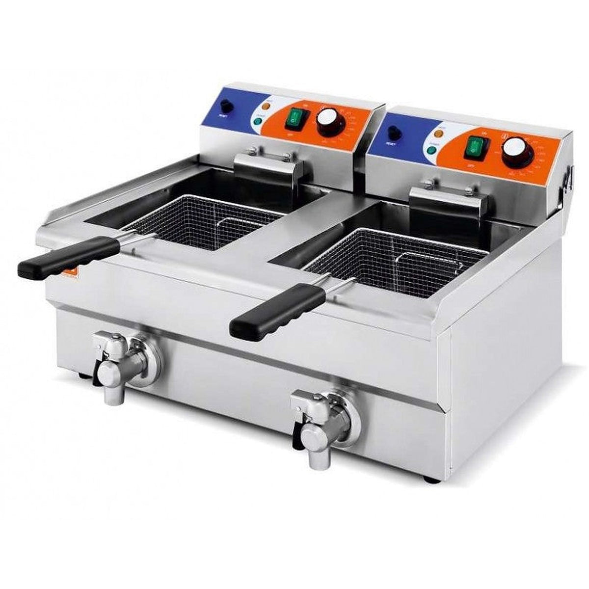 Freidora Clima EF-102V · 8+8 litros de aceite con grifo