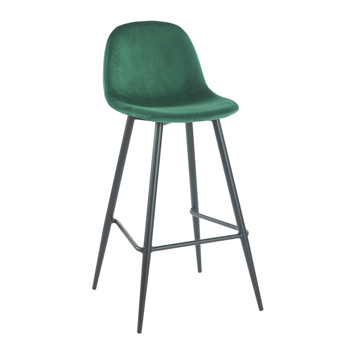 Taburete Simp · Taburete Alto de Terciopelo Simp - Verde