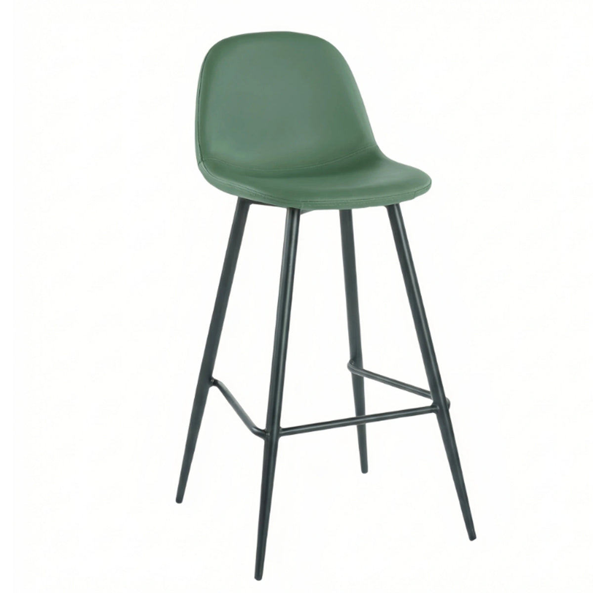 Taburete Simp Polipiel · Taburete Alto Polipiel Simp con Respaldo - Verde