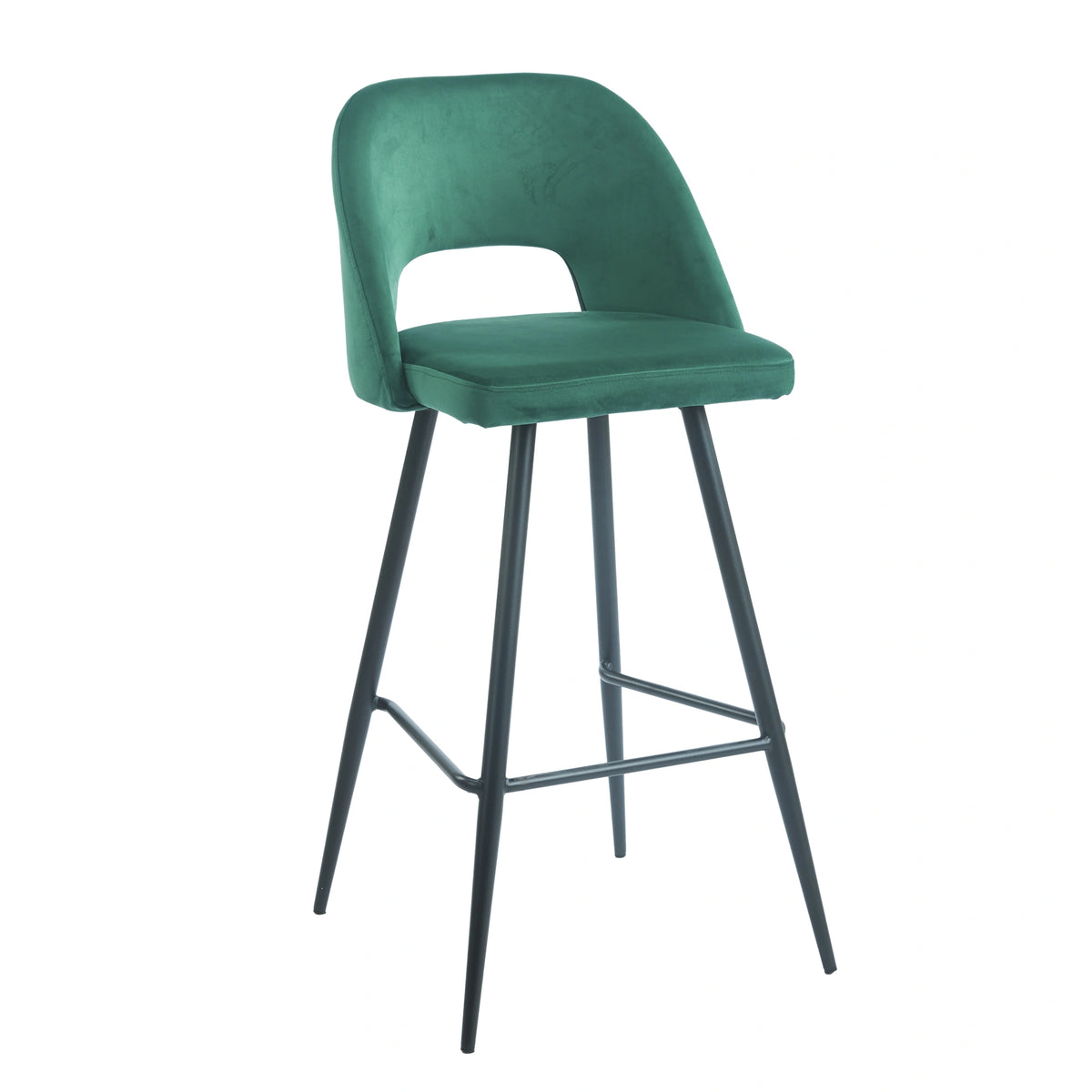 Taburete Frodita · Taburete Alto Tapizado Frodita con Respaldo - Verde
