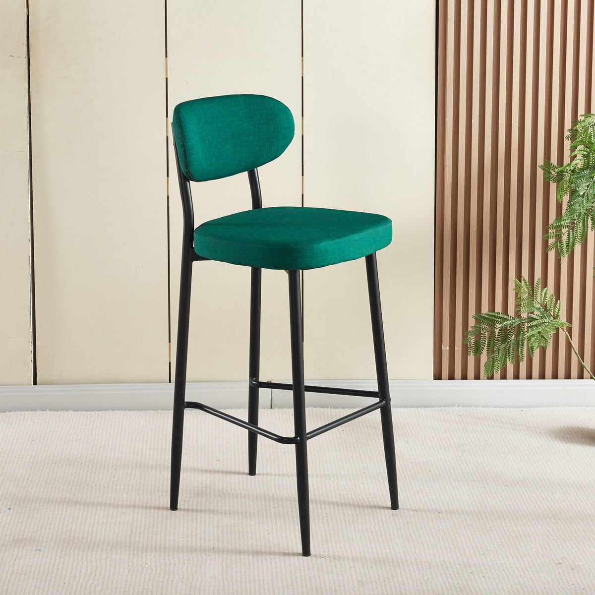 Taburete Goofy Polipiel Textil · Taburete de polipiel textil Goofy - Verde