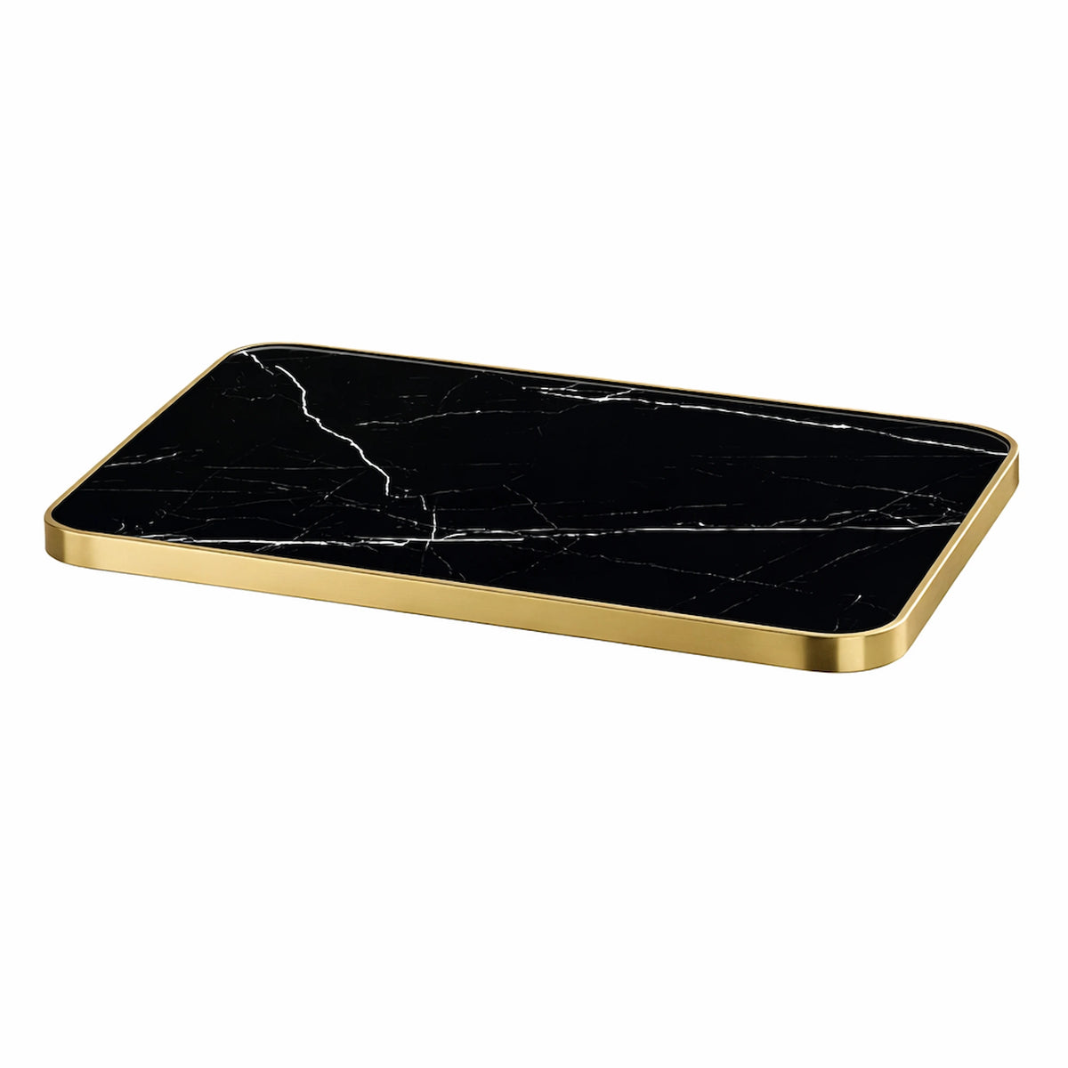 Tablero piedra sinterizada negro brillo · Tablero piedra sinterizada negro brillo