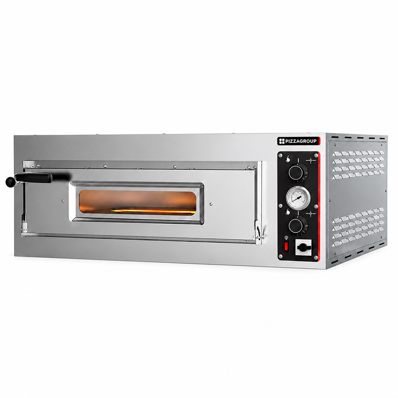 Horno de pizza eléctrico Pizzagroup Entry MAX 4 sobre fondo blanco