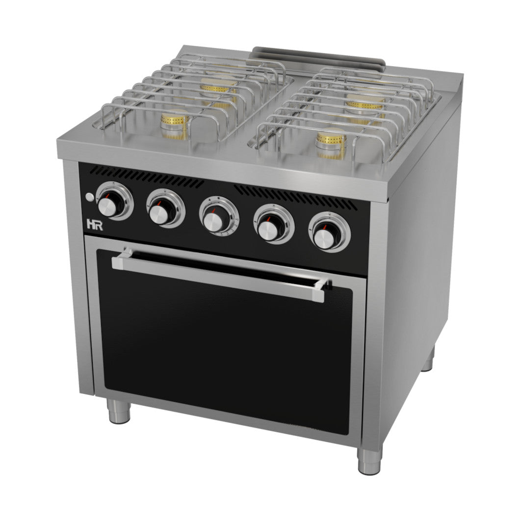 Cocina HR Basic CB4F750H · 4 fuegos con horno de gas