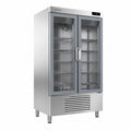 Armario refrigerado con puerta de cristal Euronorm 600×400 Infrico AN 902 CR sobre fondo blanco