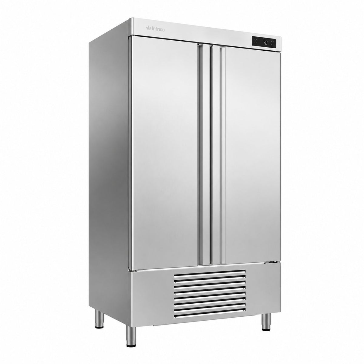 Armario refrigerado Euronorm 600×400 Infrico AN 902 T/F sobre fondo blanco