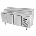 Mesa refrigerada para ensaladas Infrico BMGN 1960 EN sobre fondo blanco