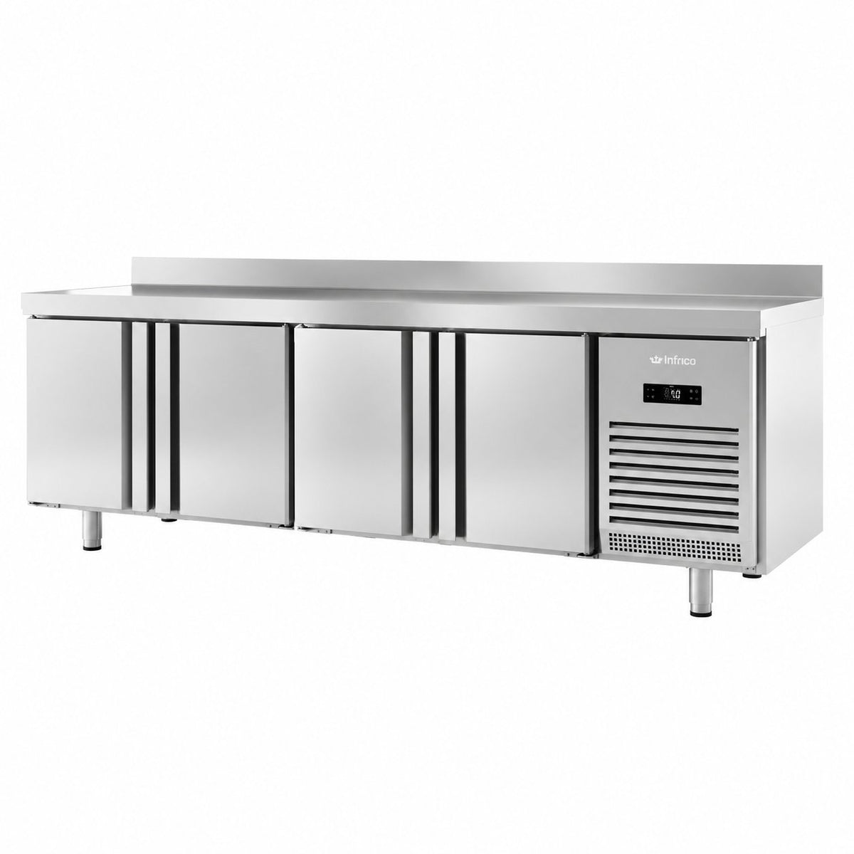 Mesa refrigerada GN 1/1 fondo 700 Infrico BMGN 2450 II sobre fondo blanco