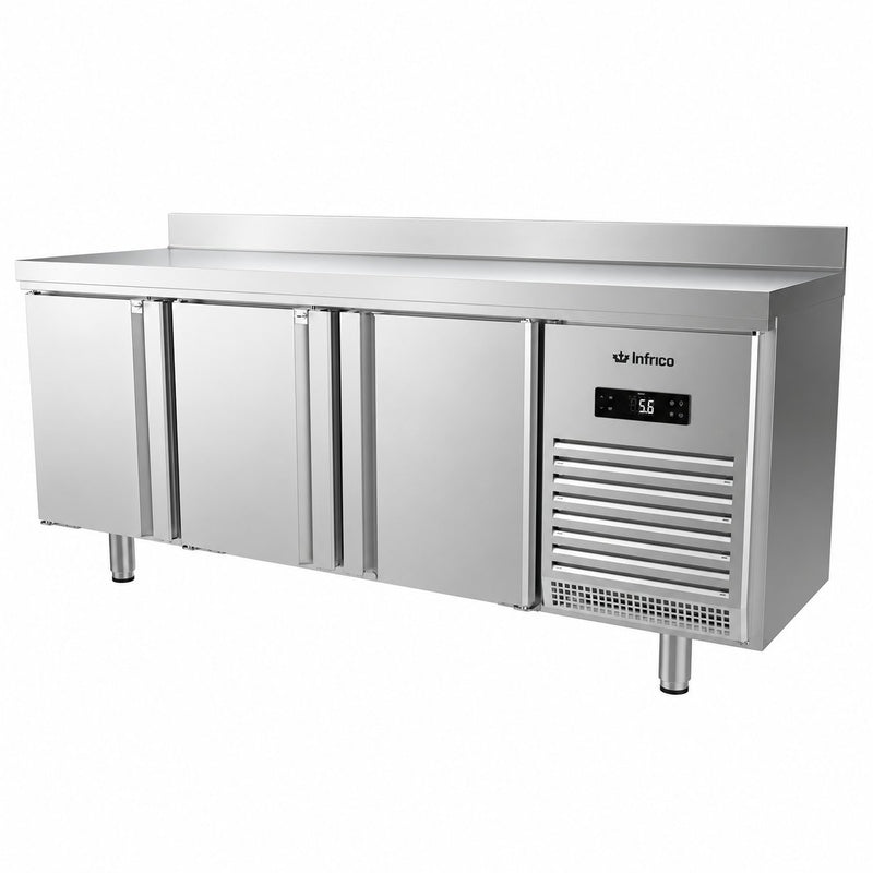 Mesa refrigerada fondo 600 Infrico BMPP 2000 II sobre fondo blanco