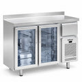 Frente mostrador refrigerado I-Line con cristal Infrico IF602PCR sobre fondo blanco