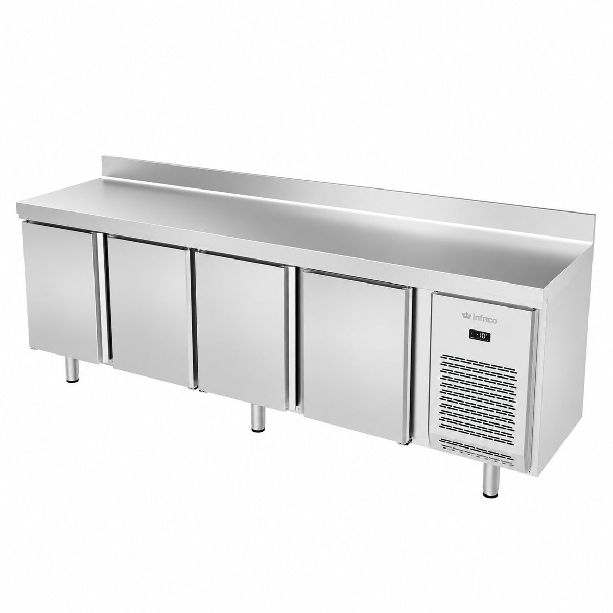 Mesa refrigerada I-Line fondo 600 Infrico IM604P sobre fondo blanco