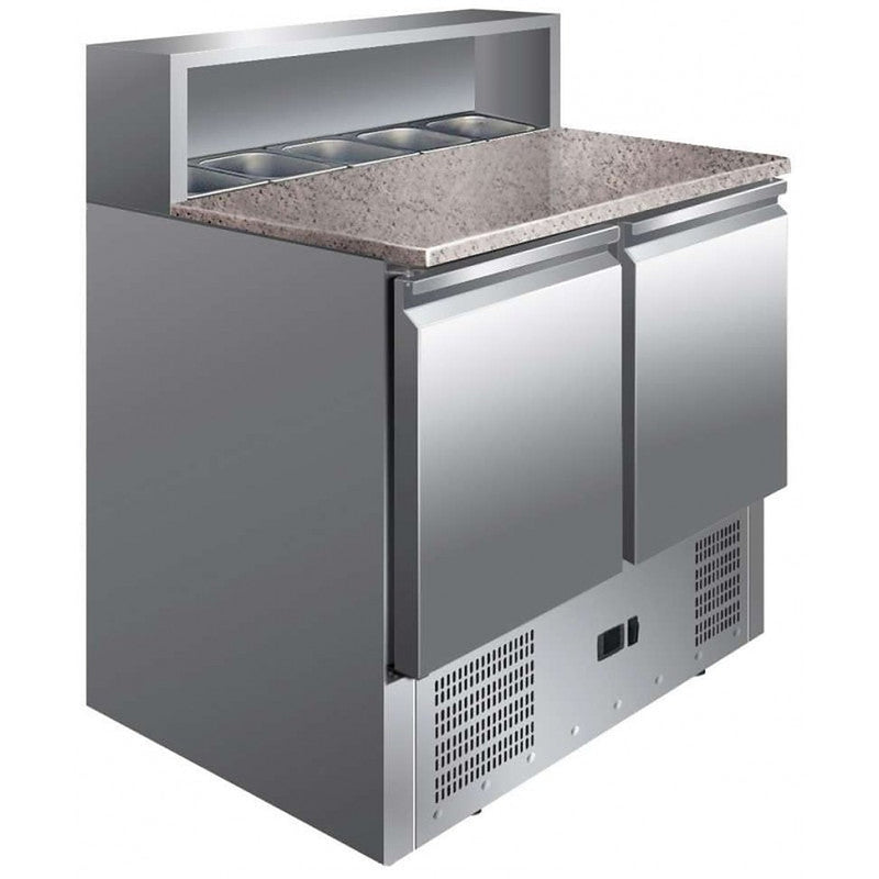 Mesa refrigerada para ensaladas Clima PS900 · 2 puertas