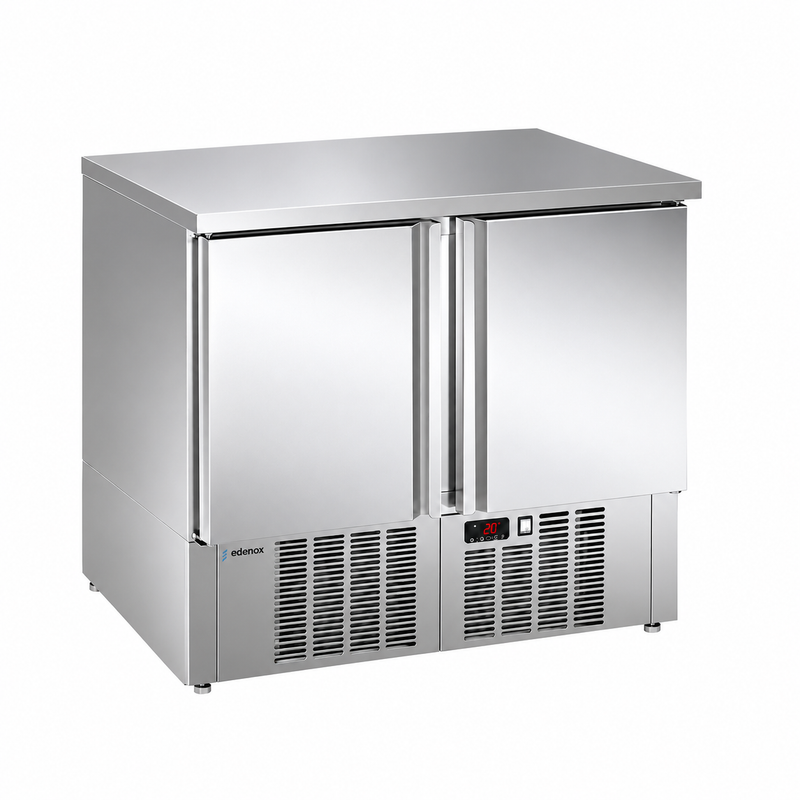 Mesa Refrigerada Compacta (MPG-090 NS) sobre fondo blanco
