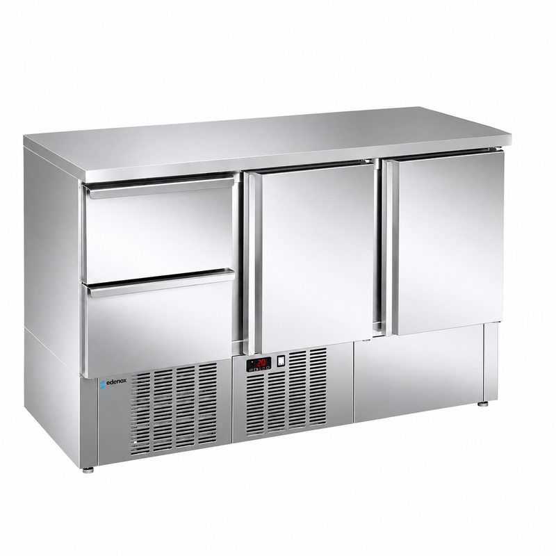 Mesa Refrigerada Compacta (MPG-140 NS HDD) sobre fondo blanco