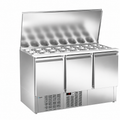 Mesa Refrigerada Compacta (MPGE-140) sobre fondo blanco