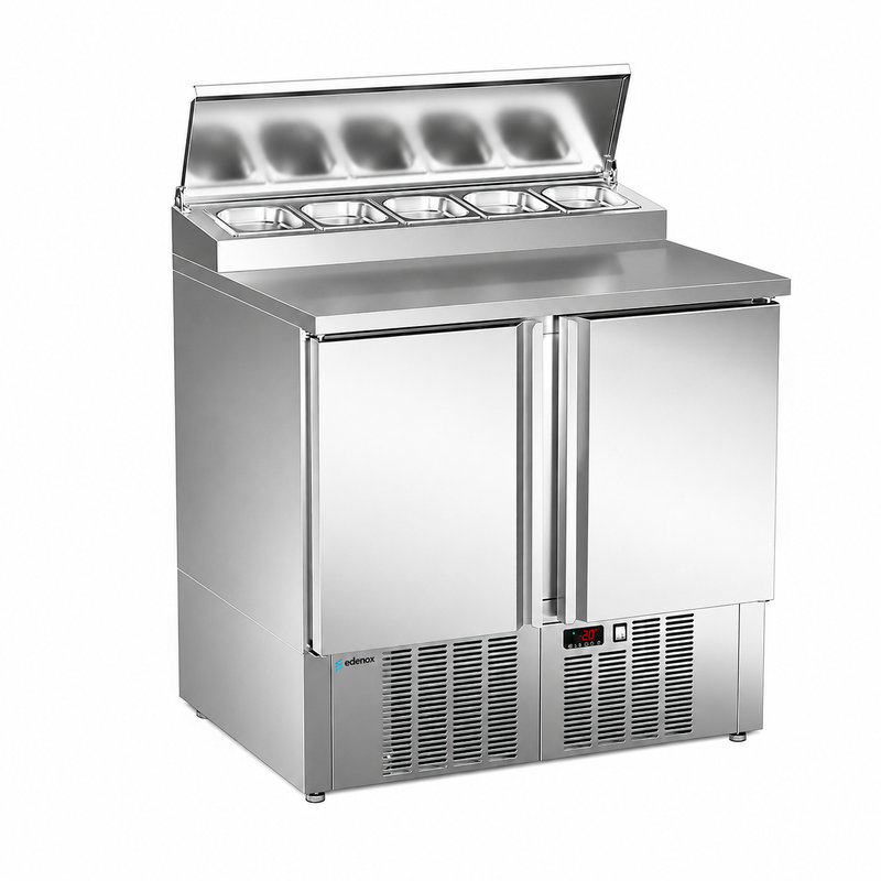 Mesa Refrigerada Compacta (MPGP-090) sobre fondo blanco