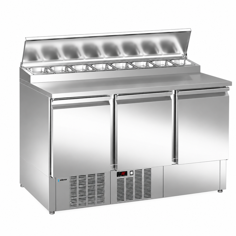 Mesa Refrigerada Compacta (MPGP-140) sobre fondo blanco