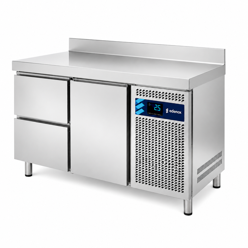 Mesa Refrigerada con Cajones Fondo 600 (MPS-150 HC HD) sobre fondo blanco