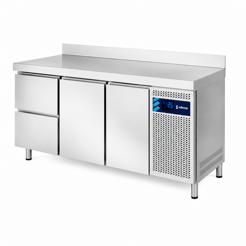 Mesa Refrigerada con Cajones Fondo 600 (MPS-200 HC HDD) sobre fondo blanco
